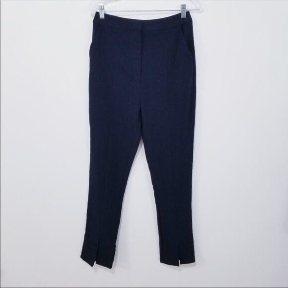 REVOLVE By the Way Navy High Rise Front Slit Pants - Picture 1 of 8